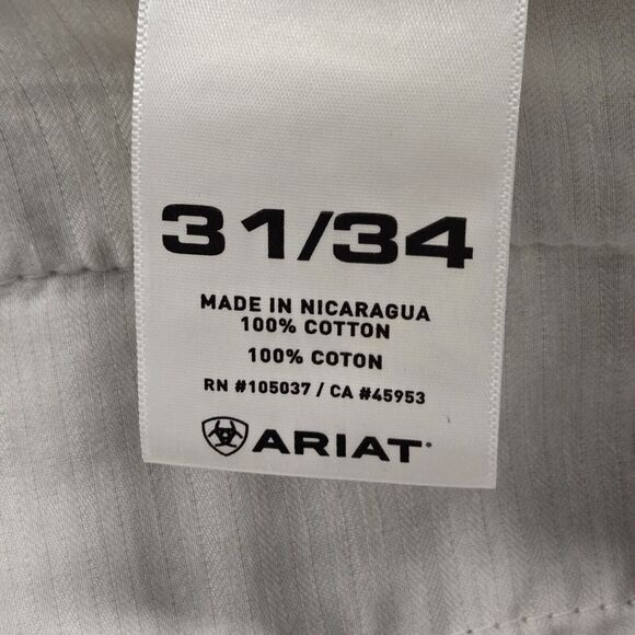 Ariat Pants Mens 32x33* Beige Performance Khaki Outdoors Rodeo Western - Picture 3 of 10